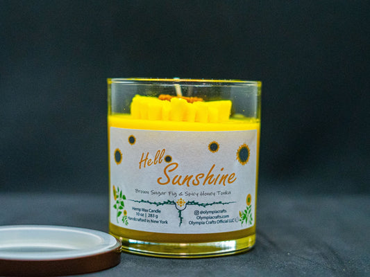 Hello Sunshine | Sunflower Candle | Summer Collection