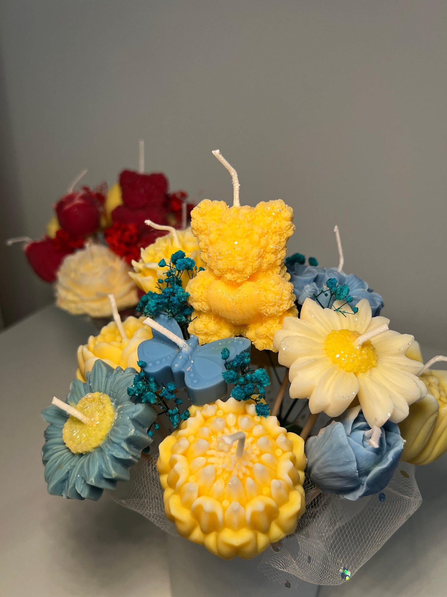 Floral Candle Bouquet