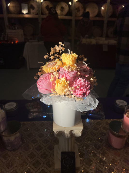 Floral Candle Bouquet