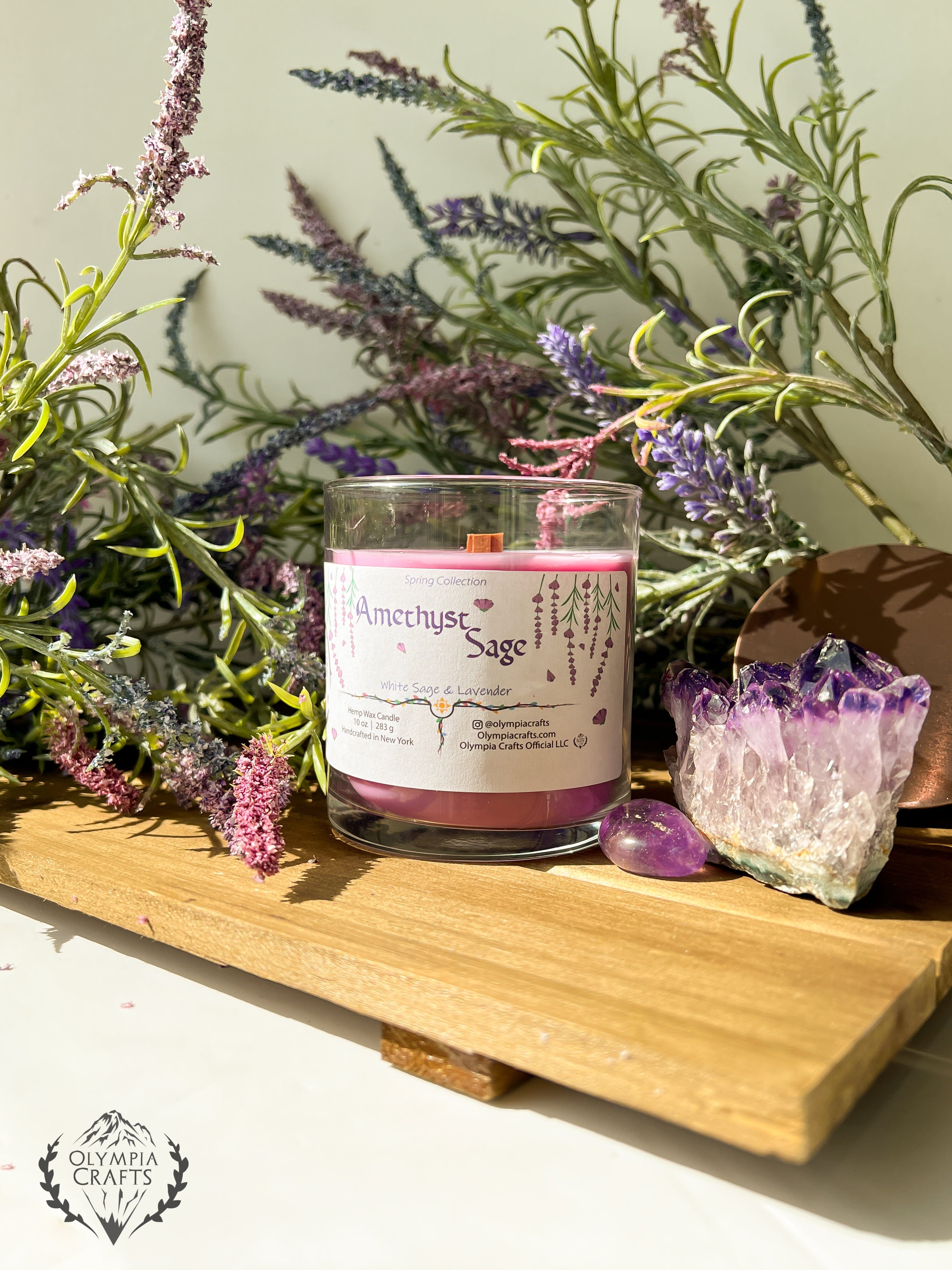 Amethyst Hot Spring Amethyst Sage | Spring Collection 🔮 - OlympiaCrafts